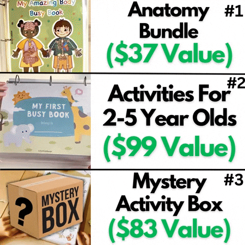 Mystery Box + Activities for 2-5 Year Olds + Anatomy Bundle