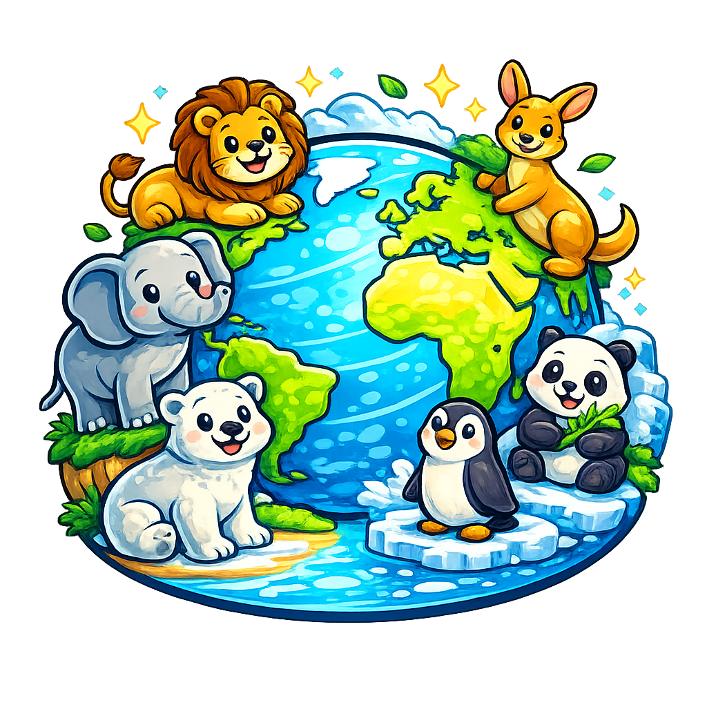 World Animals Globe